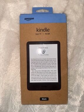 Amazon Kindle Gen 11 eBook Reader - Black with Blue Accent